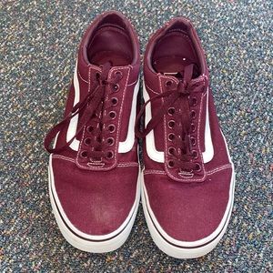 Burgundy Vans